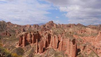 Binggou Danxia Scenic Area in Sunan Zhangye Gansu Province, China. photo