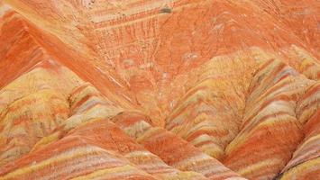 Zhangyei Danxia Landform in Gansu China. photo