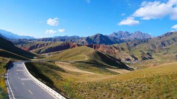 The Qilian Mountain Scenic Area Mount Drow in Qinghai China. photo