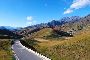 The Qilian Mountain Scenic Area Mount Drow in Qinghai China. photo