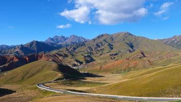 The Qilian Mountain Scenic Area Mount Drow in Qinghai China. photo