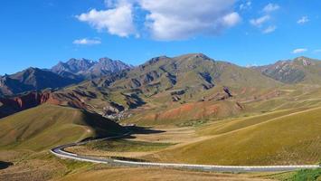 The Qilian Mountain Scenic Area Mount Drow in Qinghai China. photo