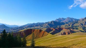 The Qilian Mountain Scenic Area Mount Drow in Qinghai China. photo