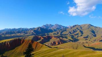 The Qilian Mountain Scenic Area Mount Drow in Qinghai China. photo