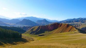 The Qilian Mountain Scenic Area Mount Drow in Qinghai China. photo