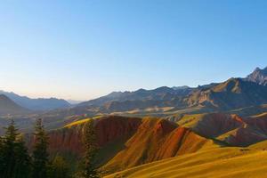 The Qilian Mountain Scenic Area Mount Drow in Qinghai China. photo