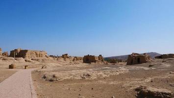 ruinas de jiaohe en la provincia china de xinjiang. foto