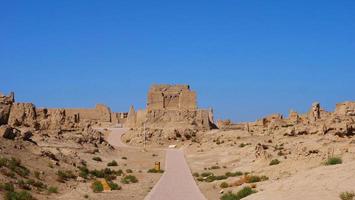 Ruins of Jiaohe Lying in Xinjiang Province China. photo