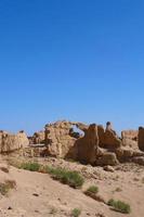 ruinas de jiaohe en la provincia china de xinjiang. foto