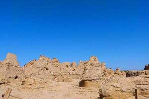 Ruins of Jiaohe Lying in Xinjiang Province China. photo