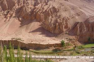 Bezeklik Thousand Buddha Caves in Turpan Xinjiang Province China. photo