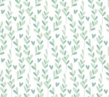 minimalist winter cool color neutral floral backdrop seamless pattern vector
