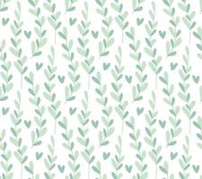 minimalist winter cool color neutral floral backdrop seamless pattern vector