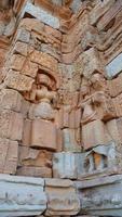 Stone rock carving at Prasat Bakong, Siem Reap photo
