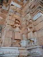 Stone rock carving at Prasat Bakong Angkor Wat complex Siem Reap photo