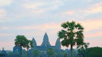 ancient temple complex Angkor Wat in Siem Reap, Cambodia photo