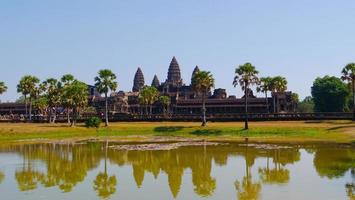 ancient temple complex Angkor Wat in Siem Reap, Cambodia photo