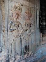 ruin of ancient temple complex Angkor Wat in Siem Reap, Cambodia photo