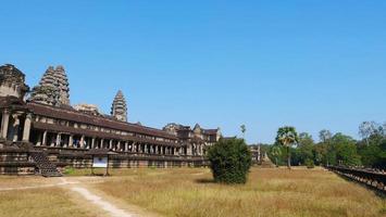 ancient temple complex Angkor Wat in Siem Reap, Cambodia photo