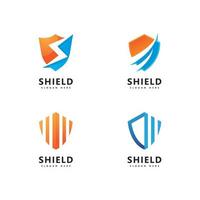 Shield logo icon design template vector