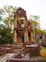 demolished stone architecture at Preah Khan temple, Siem Reap
