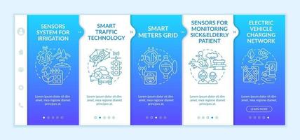 Plantilla de vector de incorporación de proyectos urbanos inteligentes de alta tecnología