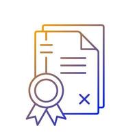 Patents gradient linear vector icon