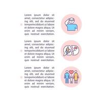 Midlife crisis occurence concept line icons with text vector