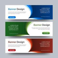 Vector abstract design banner web template