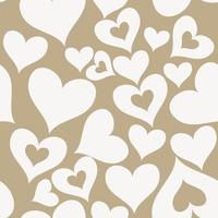 valentine seamless hearts pattern vector