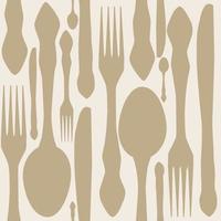 seamless pattern with forks, spoons end knifes. Vector illustrat