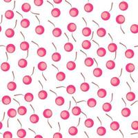 Seamless cherry background. Fabric pattern vector