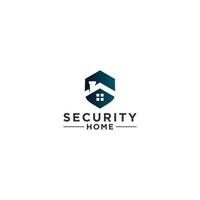 scurity home logo template in white background vector