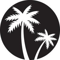 Two Palm Trees vector