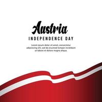 día de la independencia nacional de la república de austria. vector
