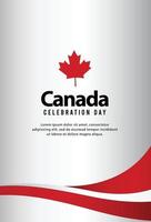 Happy independence day of canada. Vector illustration