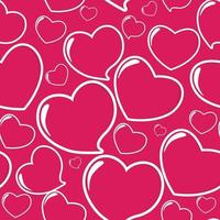 Heart Seamless Pattern Vector Illustration