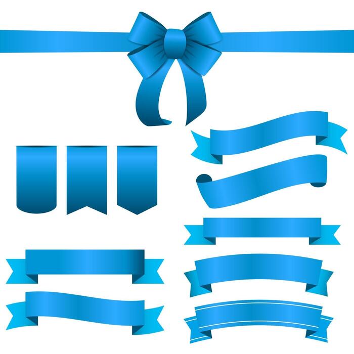 Blue Ribbon Vector Art, Icons, and Graphics for Free Download