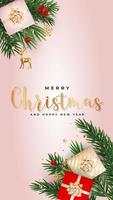 Christmas Holiday Party Background. Happy New Year and Merry Christmas vector