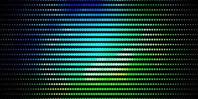 Light Blue, Green vector pattern with circles.