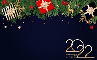 Christmas Holiday Party Background. Happy New Year vector