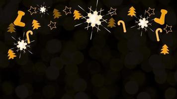 kerst sok sterren bomen zoete stok hangen aan plafond video