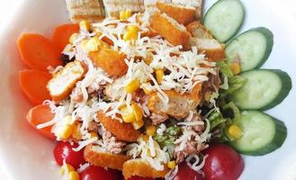 chicken and cheese salad photo