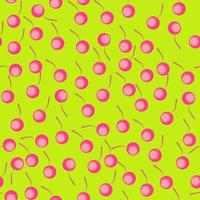 Seamless cherry background. Fabric pattern vector