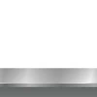 Metal kitchen countertop, iron texture, large table vector