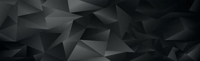 Abstract black and gray gradient triangles of different sizes - Vector