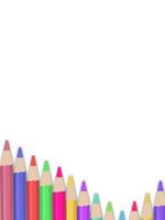 A set of colored pencils. Vector illustration on white background 4847442  Vector Art at Vecteezy