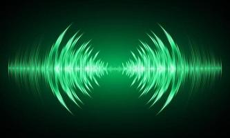 Sound waves oscillating dark light vector