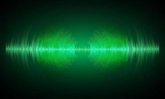 Sound waves oscillating dark light vector