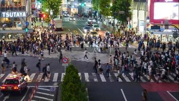 lapso de tiempo del área de shibuya en japón video